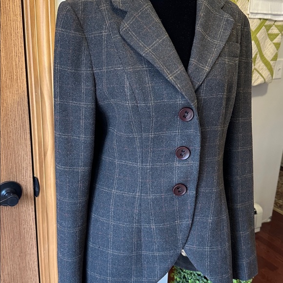 CAbi Equestrian Classic Plaid Women’s Blazer size medium - Picture 6 of 9